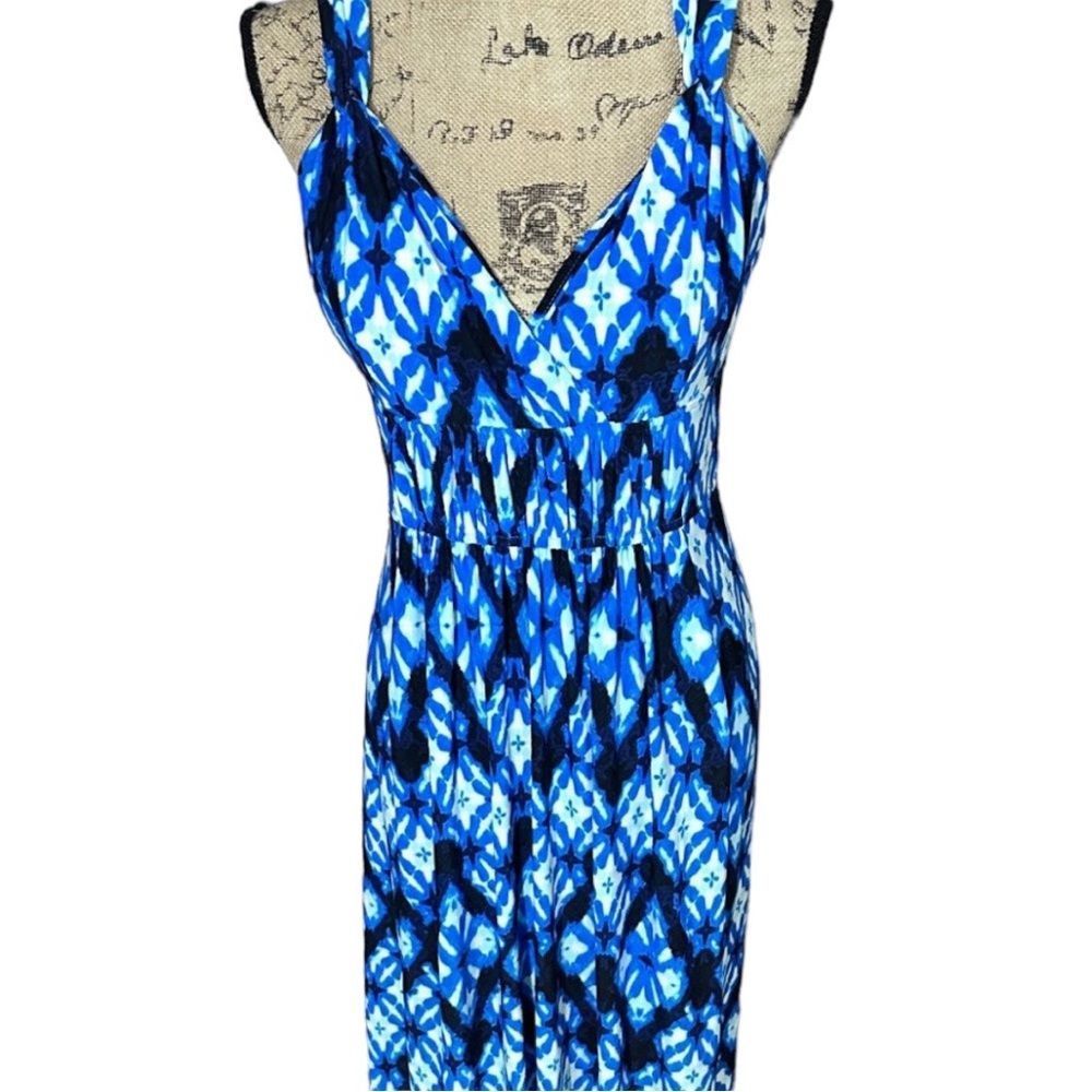 Chaps Medium Sized Maxi Dress Blue Gently Used No Flaws